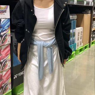 Oversized Standard Casual Zip-up