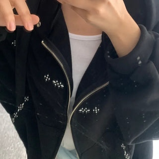 Oversized Standard Casual Zip-up