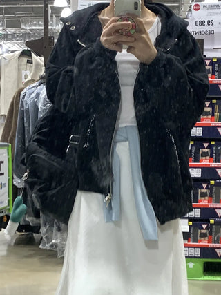 Oversized Standard Casual Zip-up