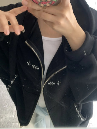 Oversized Standard Casual Zip-up