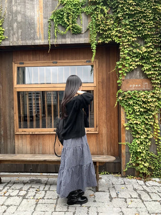 Loose Fit V-Neck Knit Cardigan