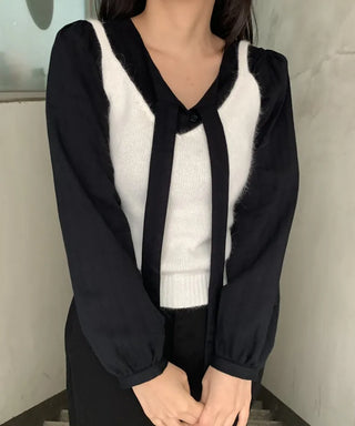 V-neck Knit Sleeveless Top