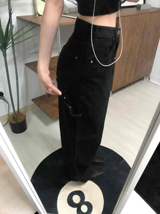 Oversized Wide Straight Elastic Pants