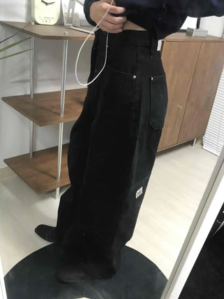 Oversized Wide Straight Elastic Pants