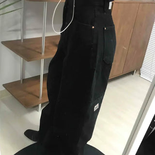 Oversized Wide Straight Elastic Pants