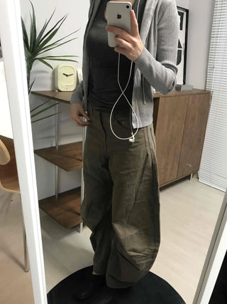 Casual Ribbed Hooded Button Cardigan