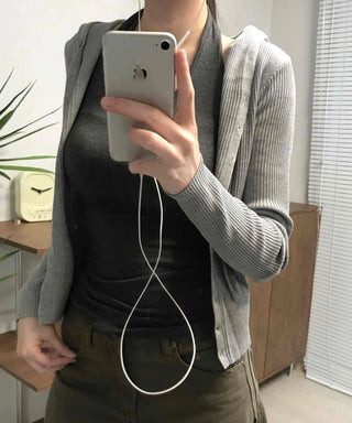 Casual Ribbed Hooded Button Cardigan