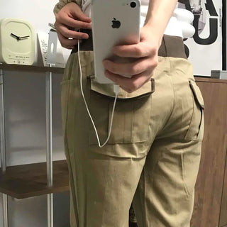 Straight Cotton Pocket Daily Pants