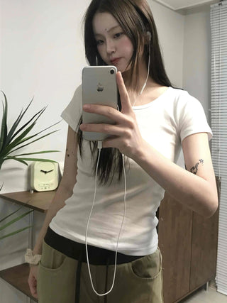 Slim Fit Basic Round Neck T-shirt