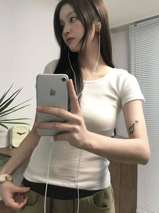 Slim Fit Basic Round Neck T-shirt