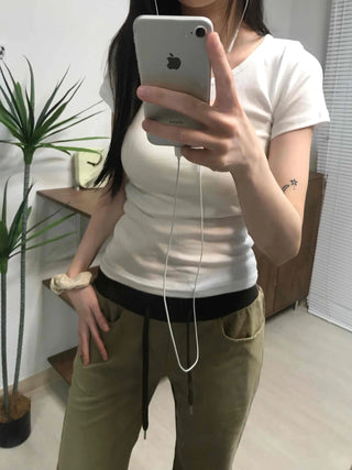 Slim Fit Basic Round Neck T-shirt