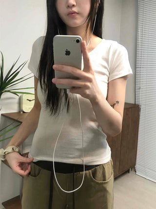 Slim Fit Basic Round Neck T-shirt
