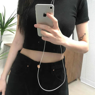 Basic Round Neck Crop Short Sleeve Tee