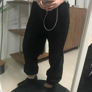 Elastic Waist Wide Pintuck Jogger Pants
