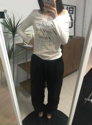 Elastic Waist Wide Pintuck Jogger Pants