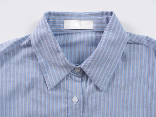Jeno Geekfit Crop Striped Shirt