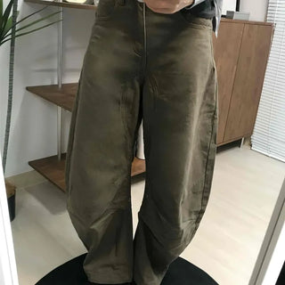 Loose Fit Wide Straight Balloon Pants