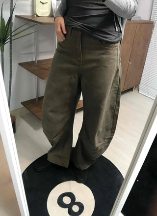 Loose Fit Wide Straight Balloon Pants