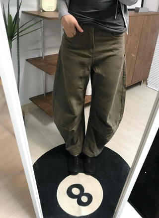 Loose Fit Wide Straight Balloon Pants