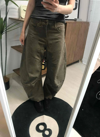 Loose Fit Wide Straight Balloon Pants