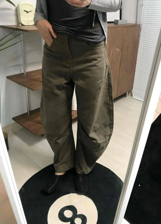 Loose Fit Wide Straight Balloon Pants