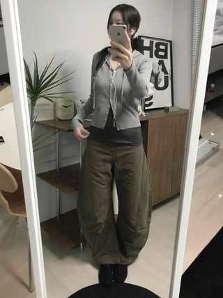 Loose Fit Wide Straight Balloon Pants