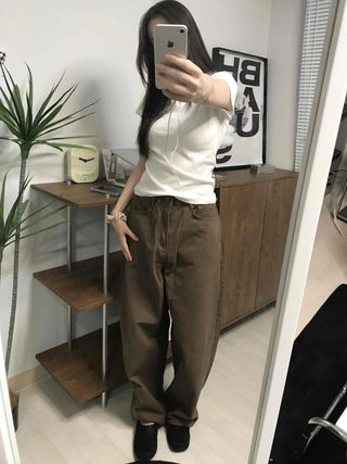 Basic Slim Fit Round Neck Short Sleeve T-shirt