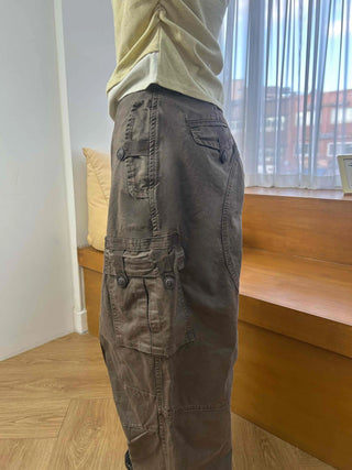 Military Multi-Pocket Balloon Fit Cotton Cargo Pants