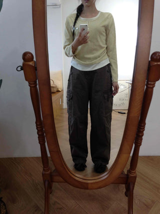 Military Multi-Pocket Balloon Fit Cotton Cargo Pants