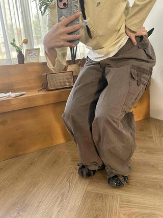 Military Multi-Pocket Balloon Fit Cotton Cargo Pants