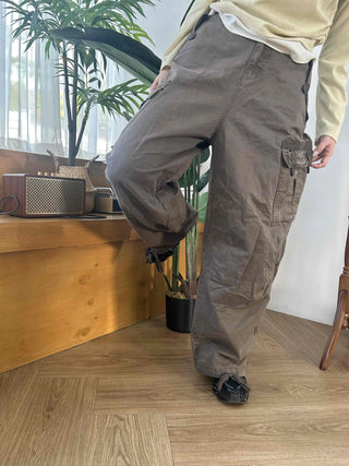Military Multi-Pocket Balloon Fit Cotton Cargo Pants
