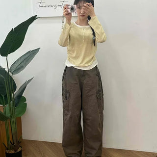 Military Multi-Pocket Balloon Fit Cotton Cargo Pants