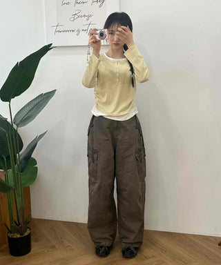Military Multi-Pocket Balloon Fit Cotton Cargo Pants