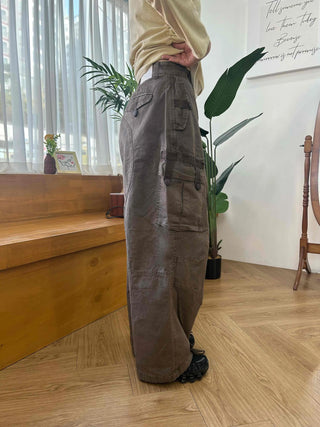 Military Multi-Pocket Balloon Fit Cotton Cargo Pants