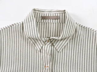 Kiki Stripe Linen Crop Shirt