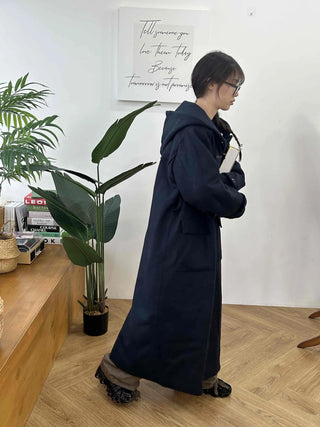 Soft Tailored Wool Blend Double-Button Jacket