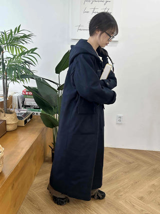 Soft Tailored Wool Blend Double-Button Jacket