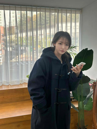 Soft Tailored Wool Blend Double-Button Jacket