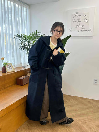 Soft Tailored Wool Blend Double-Button Jacket