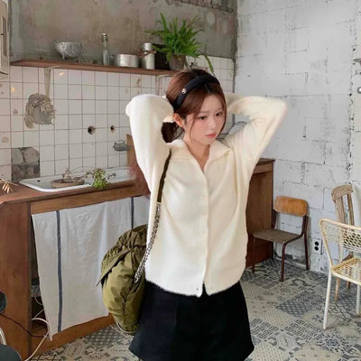 Basic High-Waisted Cotton Loose-Fit Shorts