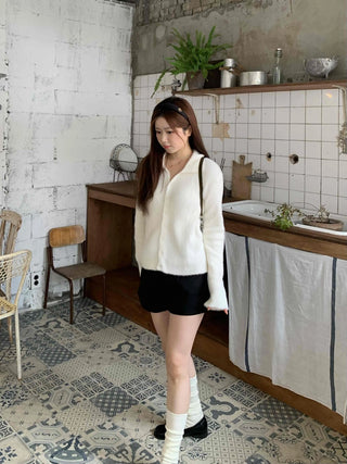 Basic High-Waisted Cotton Loose-Fit Shorts