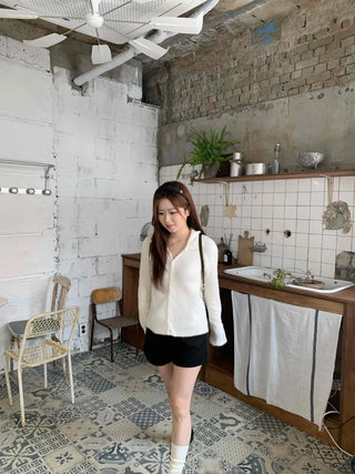 Basic High-Waisted Cotton Loose-Fit Shorts