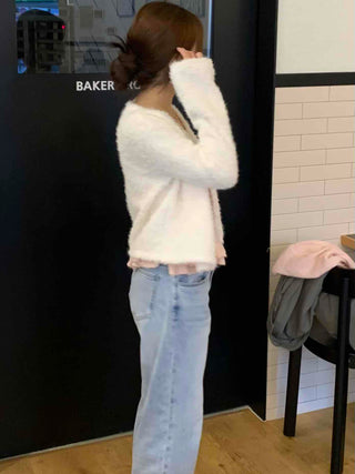 Soft Mood Cozy Fleece Collarless Crop Cardigan