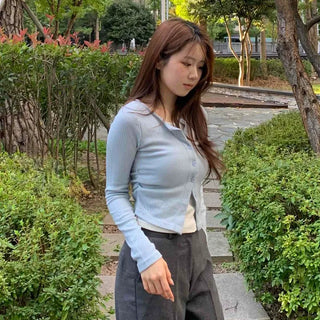 Soft Mood Slim Fit Ribbed Knit Cardigan