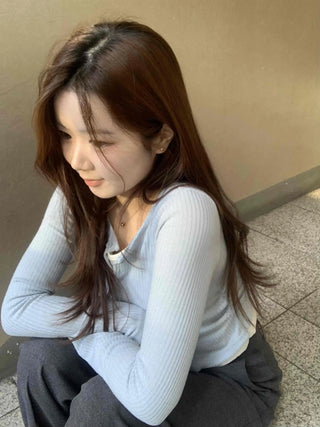 Soft Mood Slim Fit Ribbed Knit Cardigan