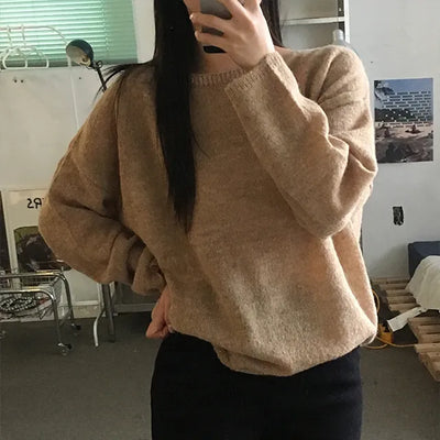 Cre Lip Neck Alpaca Knit