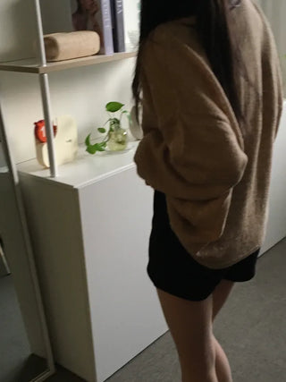 Cre Lip Neck Alpaca Knit