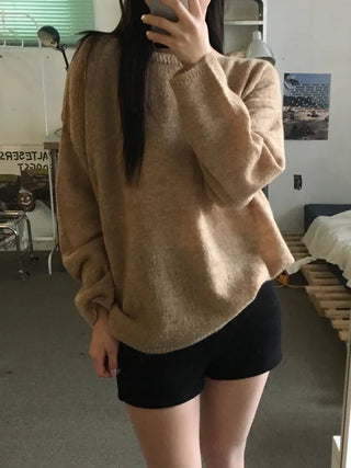 Cre Lip Neck Alpaca Knit
