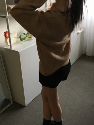 Cre Lip Neck Alpaca Knit