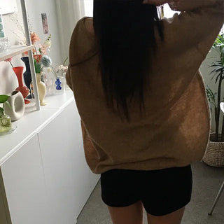 Cre Lip Neck Alpaca Knit